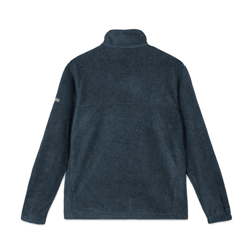 Embroidered LS Fleece Jacket — Charcoal Columbia Zip-Up