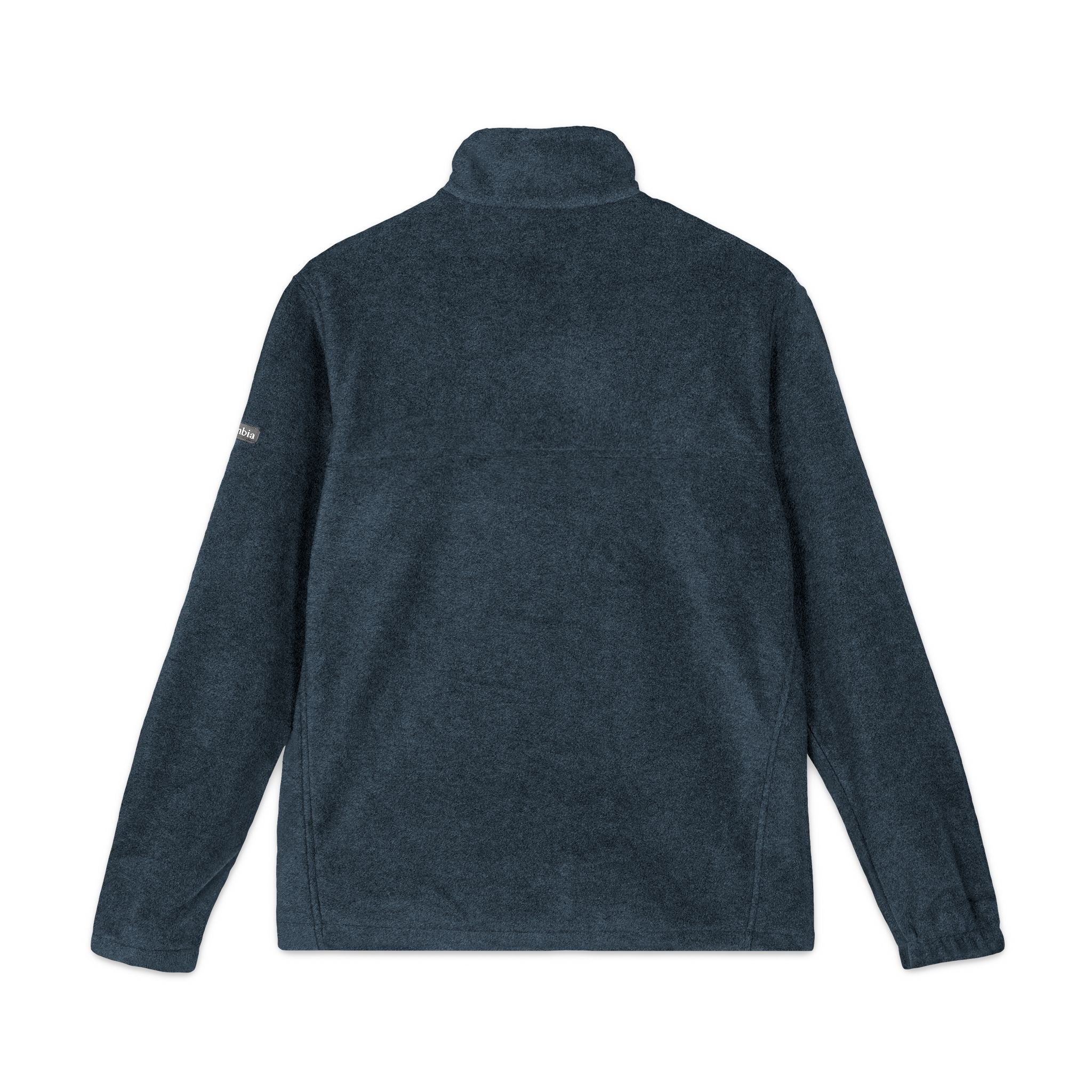 Embroidered LS Fleece Jacket — Charcoal Columbia Zip-Up