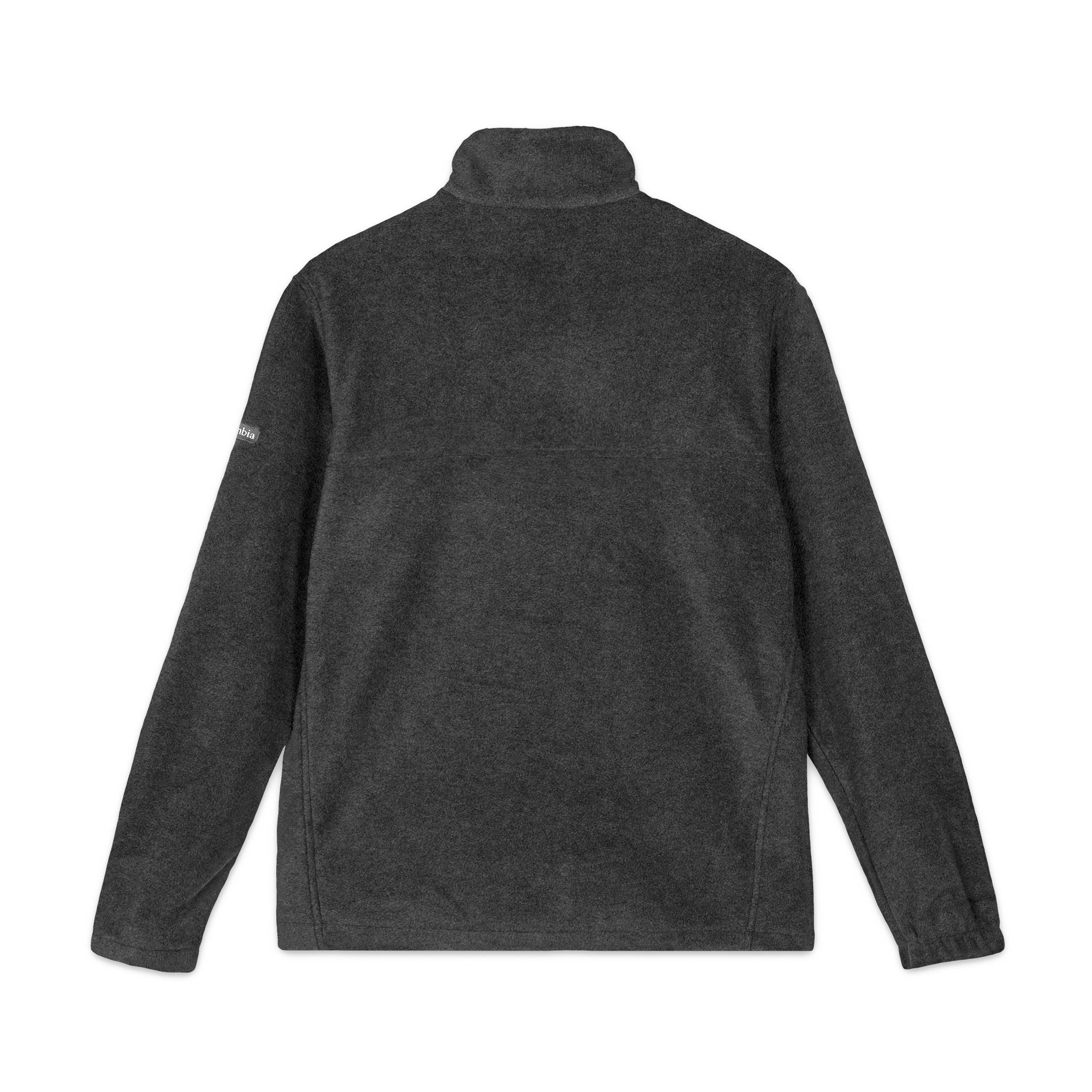 Embroidered LS Fleece Jacket — Charcoal Columbia Zip-Up